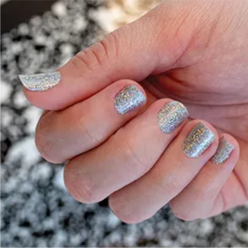 *Retired* Color Street: Fort Worth It | Silver Metallic Glitter Sparkle Party - Picture 7 of 11